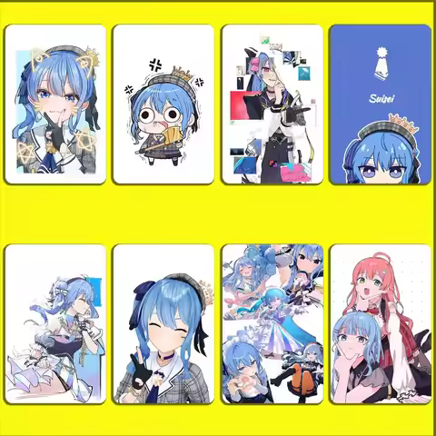 Singer H-Hoshimachi Suisei Card Stickers For Debit Bank Credit Cards Metro Bus Pass Sticker Decorati