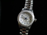 Orient Date Day DD 東方 藍針白鑽 特別強化白金不鏽鋼錶帶錶殼 瑞士機械 ETA2834-2 機芯