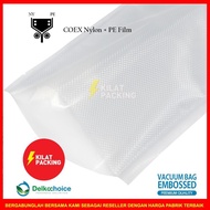 Vacuum Plastic Embossed Vacuum Bag/ Embossed Food Vacuum Plastic/ - Delkochoice 9X14 ||