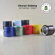 Medium Cylinder Jar + Seal – Matcha & Cylinder Container Matcha Powder Ceremony Grade 100%PURE |Airt