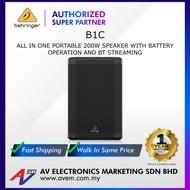 BEHRINGER B1C All-in-One Portable 200-Watt Speaker with Battery Operation, Bluetooth Audio Streaming