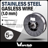 Warclub 5 KG x 1.0mm MIG Stainless Steel Gasless Wire  - FLUX CORED Stainless Steel Wire