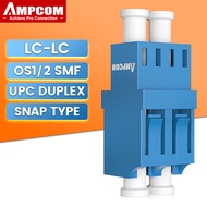 AMPCOM Bộ Ghép Nối Sợi Quang LC Sang LC Bộ Chuyển Đổi Quang Học Song Công OS1 OS2 OM1 OM2 OM3 OM4 OM