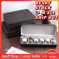 [ Ready Stock ] Watch Box display Case Premium Quality Zipper Design 2 Slot/3 Slot/6 Slot/10 Slot/12