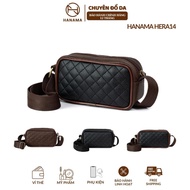 Hera14 Hanama women's crossbody bag with bare design, combination of two colors Brown - Black, size 