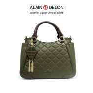 ALAIN DELON LADIES QUILTED HANDLE SLING BAG WITH KEY CHAIN - AHB1023PN3MC3