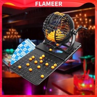 [FlameerMY] Bingo Lotto Game Bingo Machine Reusable Professional Bingo Set for Holiday Entertainment