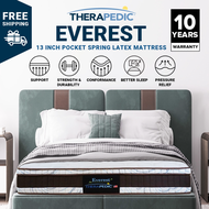 Therapedic USA Made by Mylatex Everest 5 Zones Pocketed Spring Latex Mattress - Single/Queen/King (1