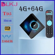 Original T95 Smart TV Box Android 10 Bluetooth 5.0 2.4G 5G Wifi 128G 3D Voice 16G 32G 64GB 4k Quad Core Media Player Set Top Box TV Receivers