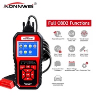 Konnwei KW850 OBD2 Autoเครื่องอ่านโค้ดเครื่องมือเครื่องอ่านโค้ดตรวจสอบเครื่องยนต์