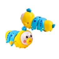 ของเล่นพลาสติกสําหรับเด็ก Qiqi Dream Caterpillar Crawling Toys สําหรับทารกอายุ 1-3 ปี เครื่องมือการเรียนรู้ที่ไม่แยกเพศ