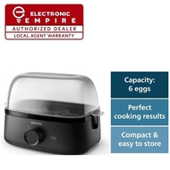 Philips HD9137/91 Electric Egg Cooker 3000 Series 400W Poached Soft Medium Hard Boil 6 Eggs Capacit