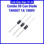 Package of 50 quality rectifier diodes 1N4007 1A 1000V