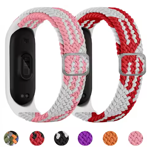 Adjustable Elastic Strap For Xiaomi Mi Band 7 6 5 4 3 Comfortable Fabric Bracelet Wristband For Xiao