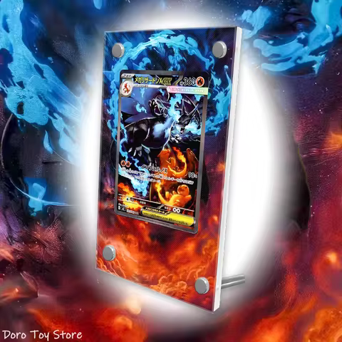 Art Display For Pokemon Cards Display Charizard PTCG PSA Anime Game Expand Art Gifts Self Made Acryl