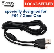[SG SELLER] 1.8m Charging Data Cable for Xbox One / Sony PS4 Playstation 4 Game Controller Games Handles Charger Micro USB MicroUSB