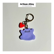 Handmade Worry Stone Keychain | Pokemon | Ditto | Pocket Comfort Charm | Artisan Alley