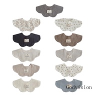 BB Baby Petal Bibs 360-Degree Rotating Cotton Soft Absorbent for Boys Girls