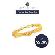 [Moms Day Exclusive] Lee Hwa Jewellery 916 Gold Entwine Bracelet
