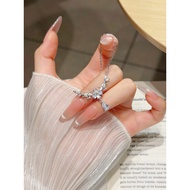 [Good Quality] {Wisteria Star} Sterling Silver s999 Necklace Female Light Luxury Niche Plot 2026 New