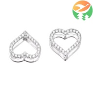 Mk7 CLEAN EDIT REVERSIBLE HEART STUD EAR STUDS TITANIUM STEEL