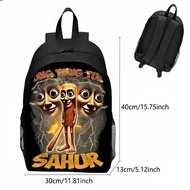 New Italian Brainrot Italian Brainrot Foreign Wooden Stick Backpack Breathable Wear-Resistant Backpa