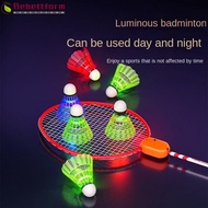 BEBETTFORM Luminous Badminton Racket, Single And Double Racket Ultra-Light Badminton Racket Set, Portable With Light Badminton Set Sports