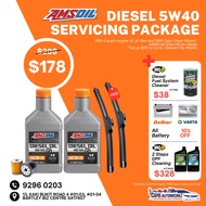 Car Servicing Package - AMSOIL Diesel Oil 5W40 Service Package | Fully Synthetic