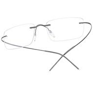 FONEX Titanium Glasses Frame,Rimless Frameless Optical Eyewear Eyeglasses for Men and Women F85634