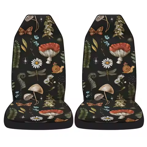 1 PCS Driver Seat Cover Universal Snail Flower Butterfly Print For Mercedes ML W164 Audi A4 B6 Golf 