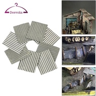 [deevoka] 8x 1:35 Scale Steel Shed Corrugated Tile  Table Material Miniature Architecture House Dior