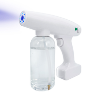 Portable cordless nano mist sprayer gun electric atomizer spray machine Blue light disinfection wireless nano atomizer spray gun