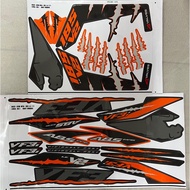 SYM VF3i 185 VF3 LE 2022 Limited Edition V3 ( 7 ) Body Cover Coverset Stripe Sticker Grey Orange