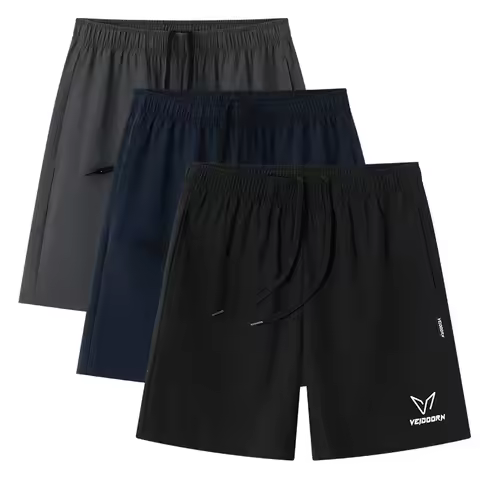 M-5XL Men's Running Shorts Quick Dry Breathable Lightweight Sports Gym Athletic Workout Shorts with