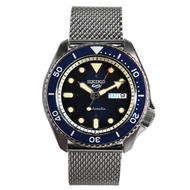 Seiko 5 SBSA015 Made in Japan Mesh Stainless Steel Blue Dial Sports Watch