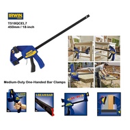 Irwin Quick-Grip 450mm / 18-inch (300lbs / 136kg) Medium Duty Bar Clamps