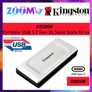 KINGSTON XS2000 HIGH PERFOEMANCE EXTERNAL PORTABLE DRIVE SSD SOLID STATE DRIVE - 500GB