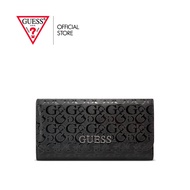 GUESS กระเป๋าสตางค์ผู้หญิง รุ่น F9455151 ABBAS SLG SLIM CLUTCH สีดำ