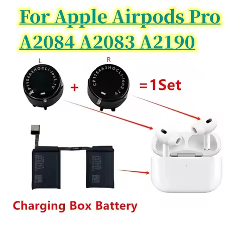 CP1154 Replacement Battery For Apple Airpods Pro A2084 A2083 A2190 Air Pods Pro Rechargeable Batteri