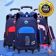 NEW Beg Roda Sekolah Budak / Kids Trolley School Bag (6 roller beg) 学生拉杆书包