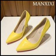 MANXIXI Fashion Women High Heels 3.93 Inches Beautiful Colorful Sandals (Size 35-45)