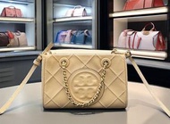 Tory Burch Mini Almond Fleming Soft 鏈條斜挎包 香港直郵 每日嚴選高級感手袋