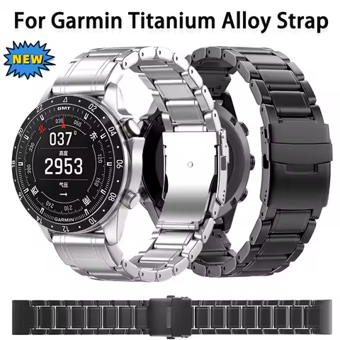 Titanium Alloy Strap for Garmin Aviator/Adventurer Band Wristband Garmin Fenix 8/Tactix 47/51mm 6/7X