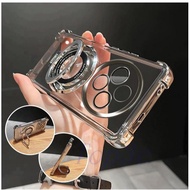 Redmi 14C Case / poco C75 Kathy Luxury Ring Clear Softcase Silicone Casing Clear Transparent