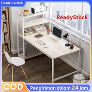 Furniture 120cm*50cm Meja kantor/Meja kerja dengan Rak/Rak Belajar/Meja belajar/Meja komputer/Meja k