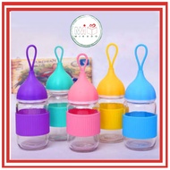 300ML GLASS WATER BOTTLE/YTH14-YTH8 / COLORFUL DRINKING BOTTLE