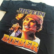 JUSTIN BIEBER HOMAGE TEE | JUSTIN BIEBER T-SHIRT BOOTLEG, NEW CASUAL BLACK UNISEX JUSTIN BIEBER