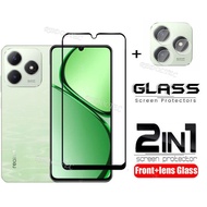 2 in 1 Realme C63 4G Screen Protector + Lens Protector Full Glue Full Cover RealmeC63 Realme C 63 C6