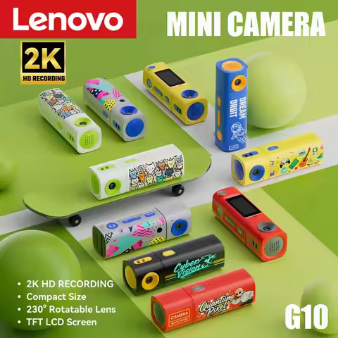 Lenovo G10 Thumb Mini Camera Lipstick Series 2K HD Portable Sports Camcorder for Students Outdoor Ph