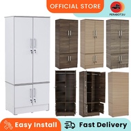 P2U Wardrobe With Lock / Locker Wardrobe / Clothes Cabinet / Kabinet Baju / Almari Baju / Rak Baju /